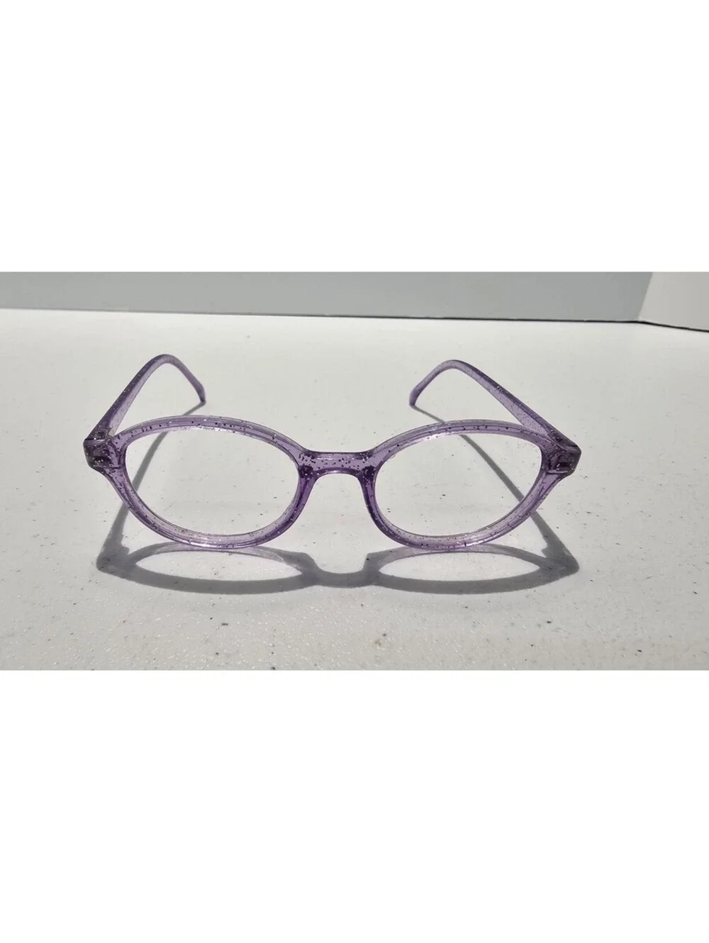 Kids Bright Eyes Purple Glitter Frames Only Youth Girls Glasses No Lenses Used